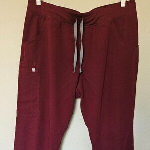 Figs Kade Scrub Pants XL/T - Burgundy/Wine Red